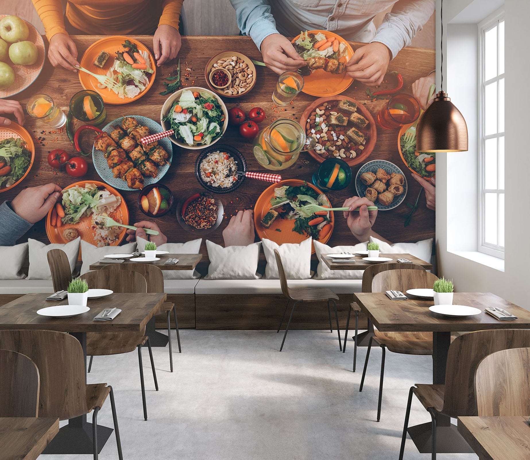 3D Party Dishes 17 Wall Murals Wallpaper AJ Wallpaper 2 