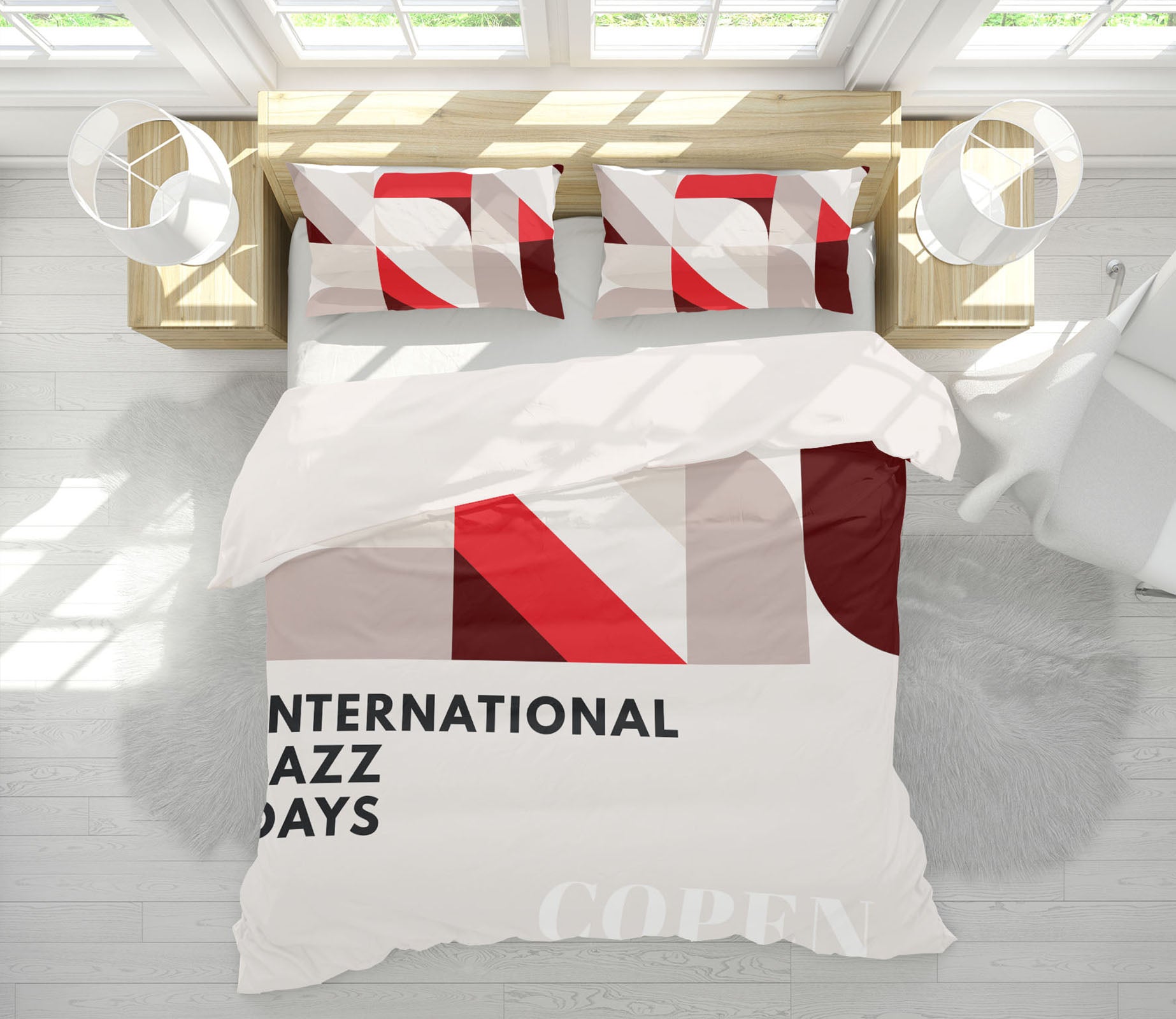 3D Red Triangle 160 Boris Draschoff Bedding Bed Pillowcases Quilt