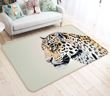 3D Leopard Head 608 Animal Non Slip Rug Mat Mat AJ Creativity Home 