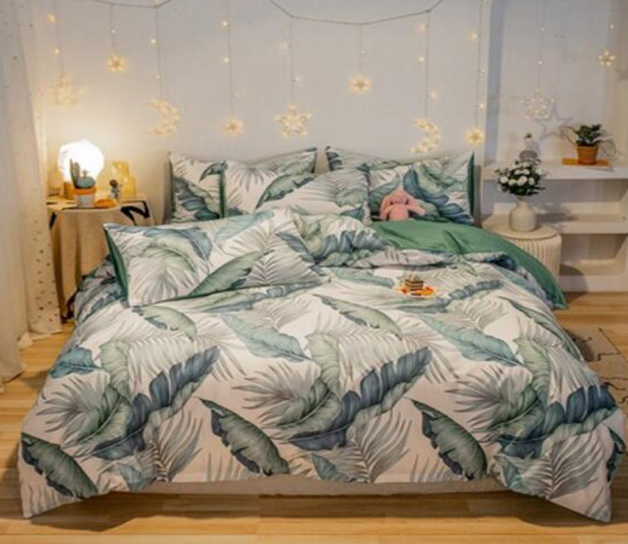 3D Leaves 40302 Bed Pillowcases Quilt