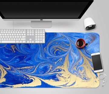 3D Blue Texture 17188 Desk Mat