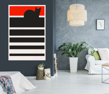 3D Orange Cat 138 Boris Draschoff Wall Sticker Wallpaper AJ Wallpaper 2 