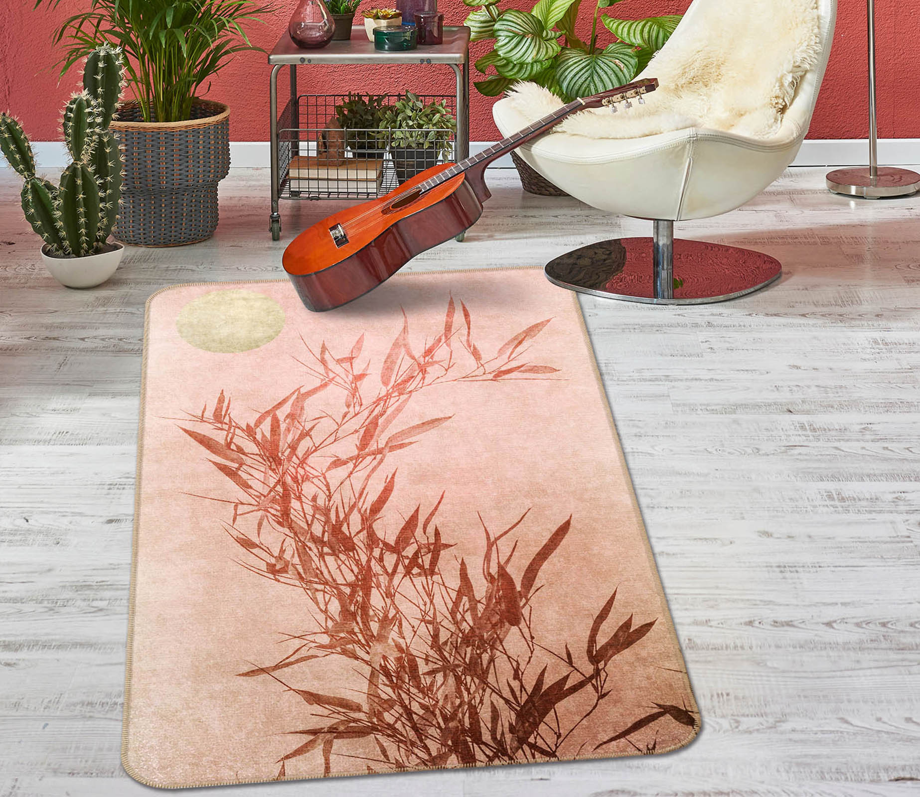 3D Grass 84133 Boris Draschoff Rug Non Slip Rug Mat