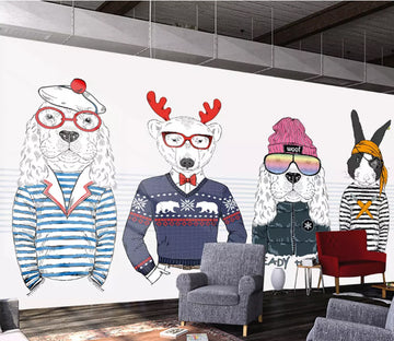 3D Red Glasses 2033 Wall Murals