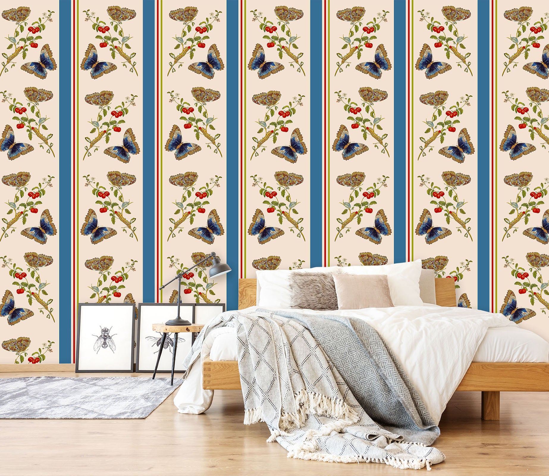 3D Butterfly Flying 166 Uta Naumann Wall Mural Wall Murals