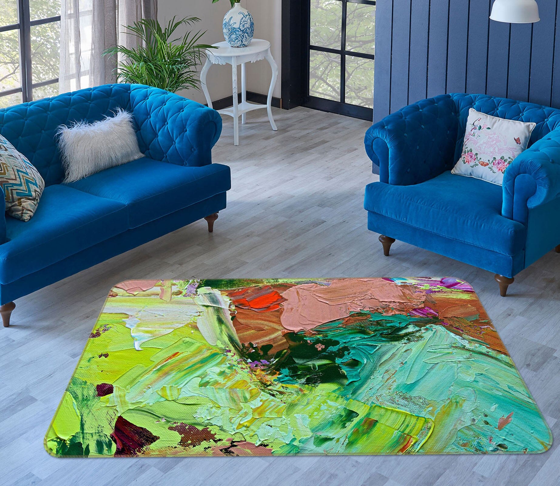 3D Abstract Pattern 1069 Allan P. Friedlander Rug Non Slip Rug Mat Mat AJ Creativity Home 