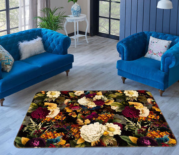 3D Painted Flowers 110 Uta Naumann Rug Non Slip Rug Mat Mat AJ Creativity Home 