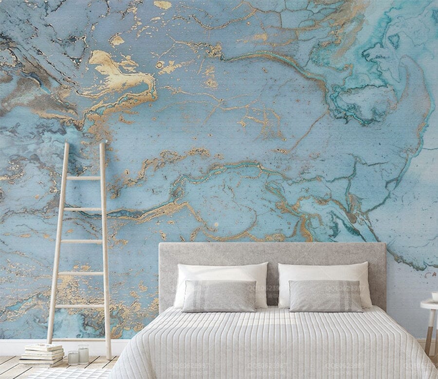 3D Blue Pattern WG004 Wall Murals Wallpaper AJ Wallpaper 2 