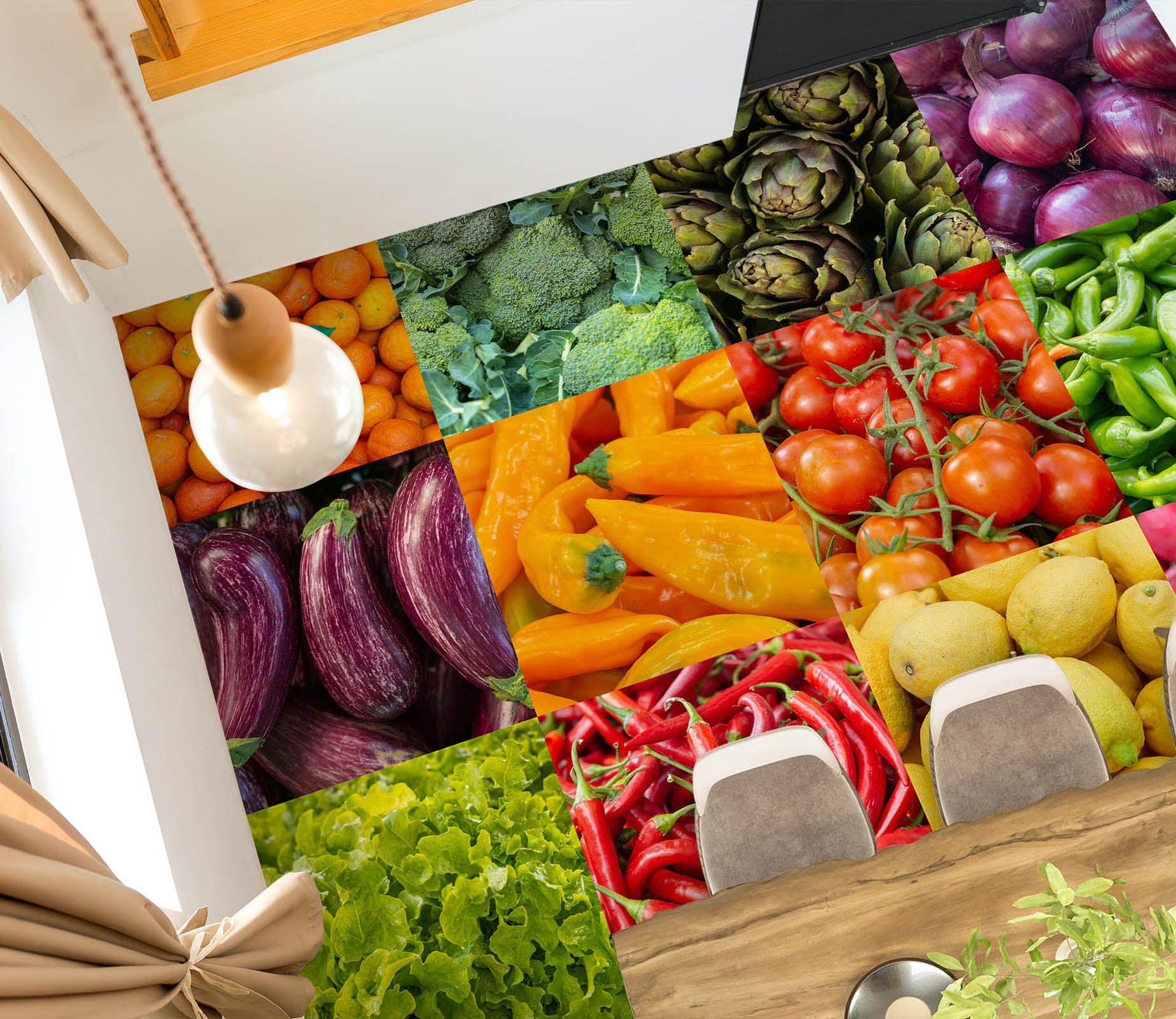 3D Vegetable 98173 Adrian Chesterman Floor Mural