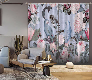 3D Bird Friends 068 Andrea haase Curtain Curtains Drapes Curtains AJ Creativity Home 