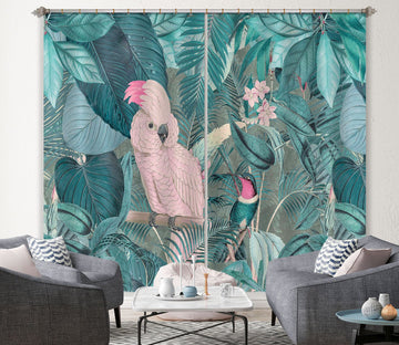 3D Jungle Friends 066 Andrea haase Curtain Curtains Drapes Curtains AJ Creativity Home 