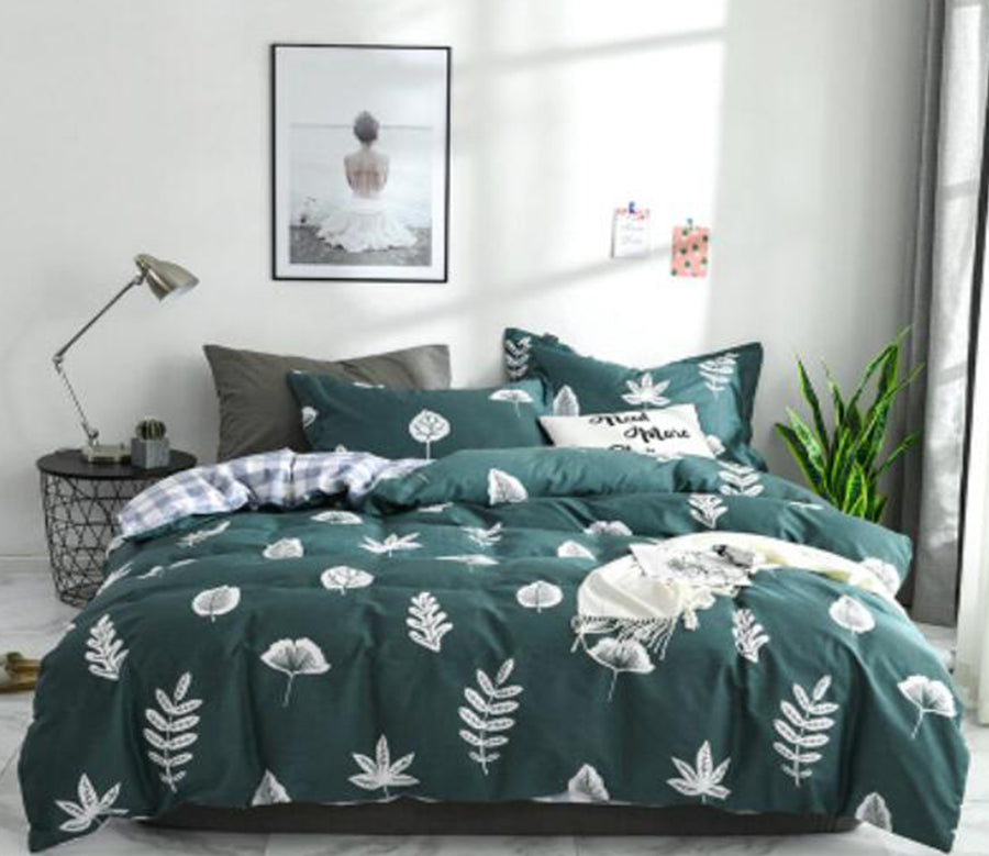 3D Leaves 40010 Bed Pillowcases Quilt