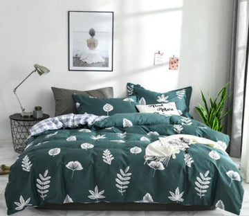 3D Leaves 40010 Bed Pillowcases Quilt