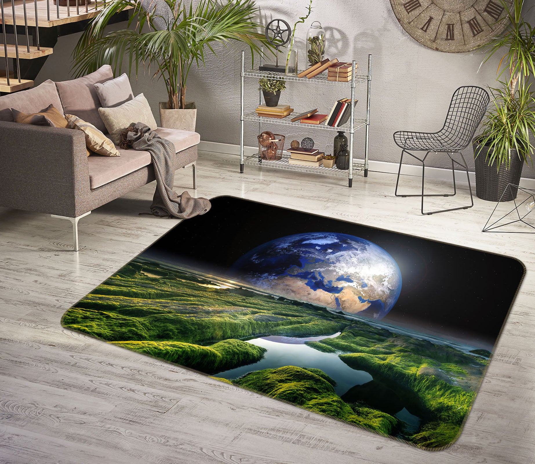 3D Earth 36194 Non Slip Rug Mat