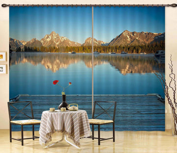 3D Boat Dock 047 Kathy Barefield Curtain Curtains Drapes Curtains AJ Creativity Home 