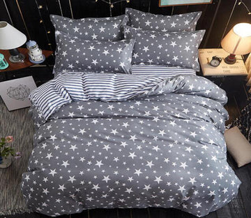 3D Many Five-Pointed Stars 4078 Bed Pillowcases Quilt