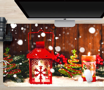 3D Candle Light 51218 Christmas Desk Mat Xmas