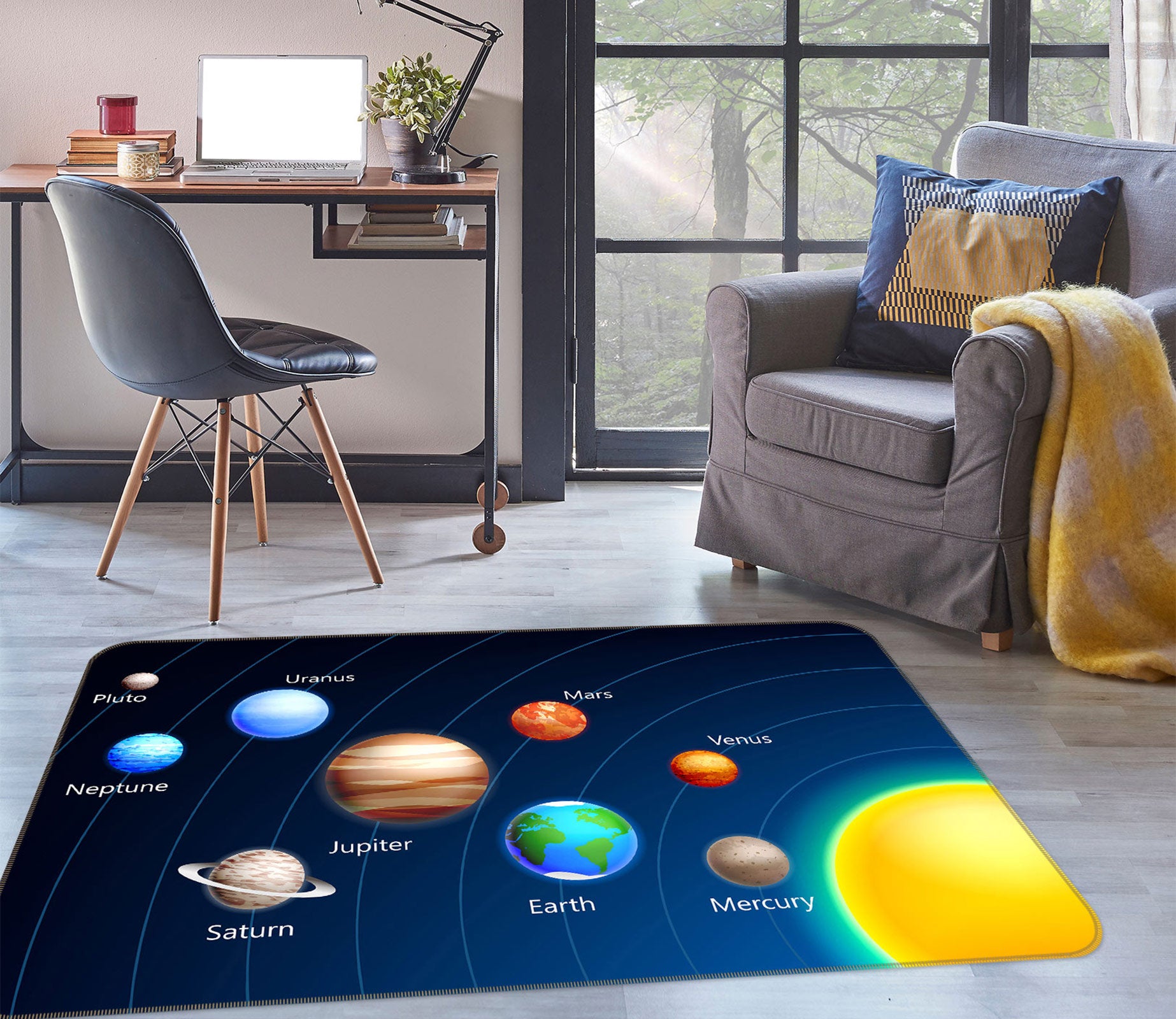 3D Planet 77141 Non Slip Rug Mat