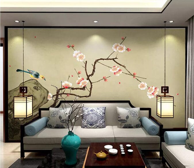 3D Red Plum 2744 Wall Murals Wallpaper AJ Wallpaper 2 