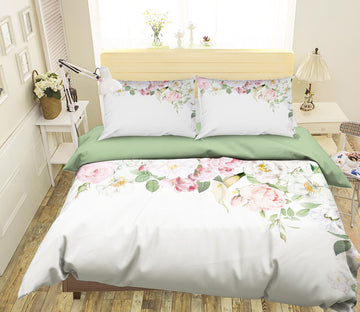 3D Green Flowers 18161 Uta Naumann Bedding Bed Pillowcases Quilt