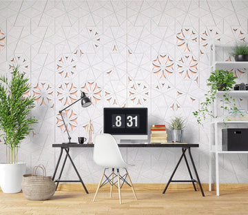 3D White Pattern 1049 Wall Murals