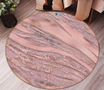 3D Brown Texture 83064 Andrea haase Rug Round Non Slip Rug Mat