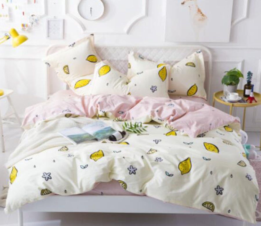 3D Lemon 18147 Bed Pillowcases Quilt