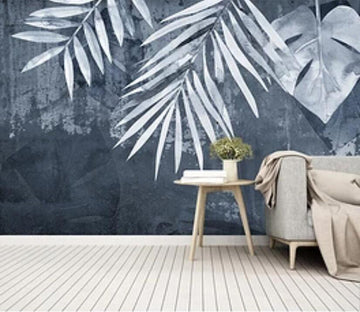 3D Gray Leaves 960 Wall Murals Wallpaper AJ Wallpaper 2 