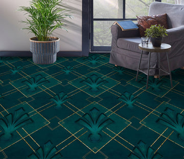 3D Argyle Pattern 102115 Andrea Haase Floor Mural