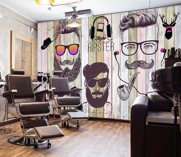 3D Cute Hairdresser 1433 Barber Shop Wall Murals Wallpaper AJ Wallpaper 2 