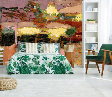 3D Yellow Sunset 111 Allan P. Friedlander Wall Mural Wall Murals Wallpaper AJ Wallpaper 2 