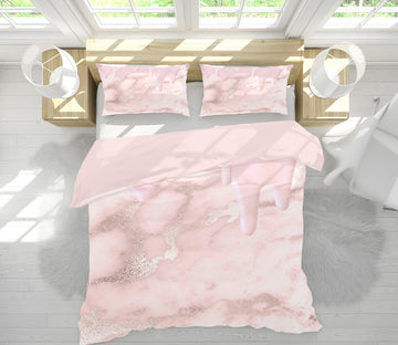 3D Light Pink Marble 18132 Uta Naumann Bedding Bed Pillowcases Quilt
