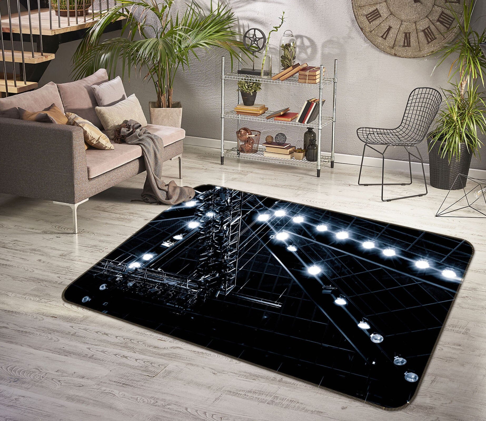 3D City Lights 1015 Noirblanc777 Rug Non Slip Rug Mat Mat AJ Creativity Home 