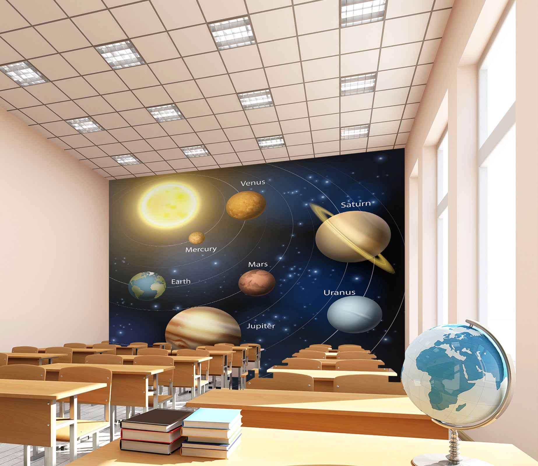 3D Cosmic Planet 161 Wall Murals Wallpaper AJ Wallpaper 2 