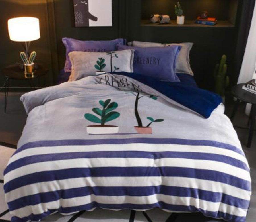 3D Potted Plants 17026 Bed Pillowcases Quilt