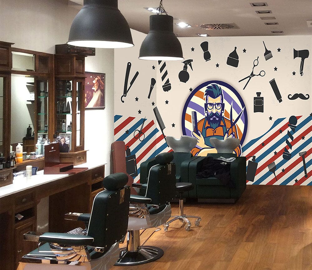 3D Barber 1448 Barber Shop Wall Murals Wallpaper AJ Wallpaper 2 