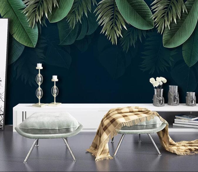 3D Night Leaves 2941 Wall Murals Wallpaper AJ Wallpaper 2 