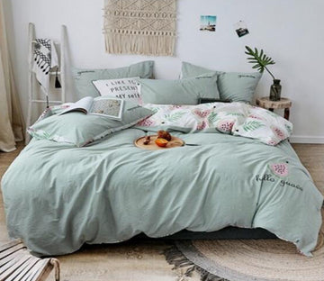 3D Gray 20269 Bed Pillowcases Quilt