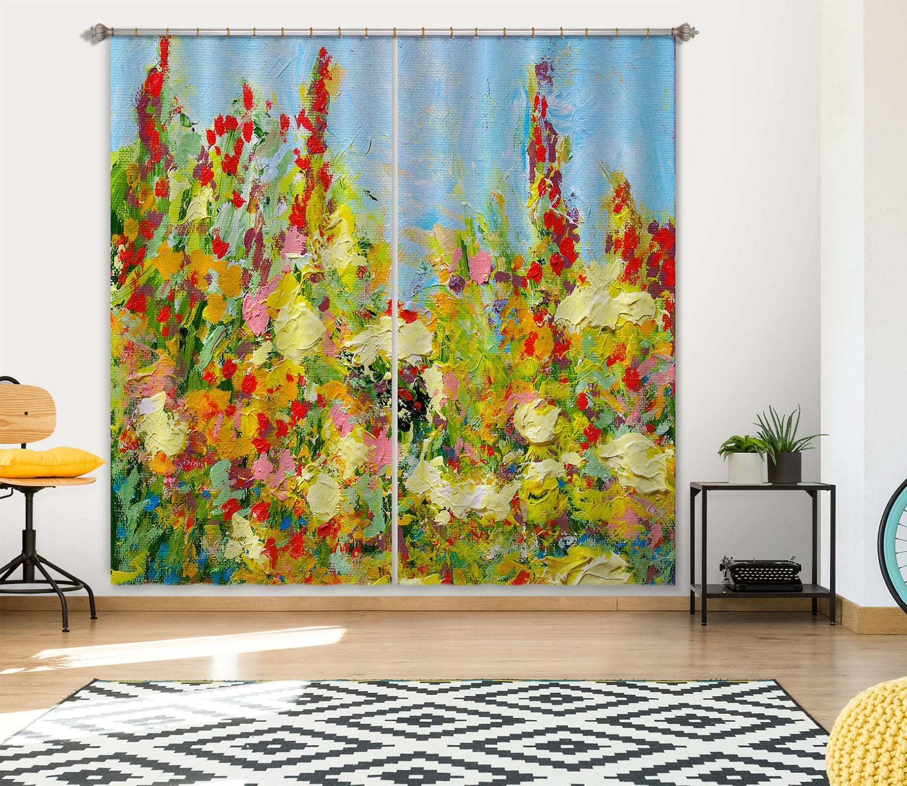 3D Golden Plant 234 Allan P. Friedlander Curtain Curtains Drapes Curtains AJ Creativity Home 