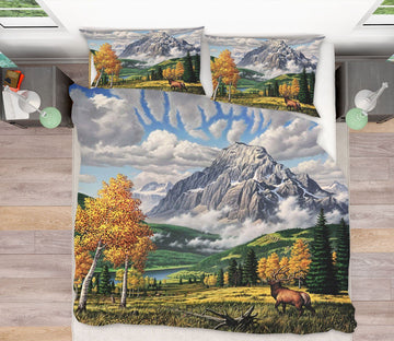 3D Autumn Echos 2112 Jerry LoFaro bedding Bed Pillowcases Quilt Quiet Covers AJ Creativity Home 