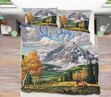 3D Autumn Echos 2112 Jerry LoFaro bedding Bed Pillowcases Quilt Quiet Covers AJ Creativity Home 