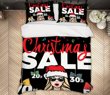 3D Christmas Woman 038 Bed Pillowcases Quilt