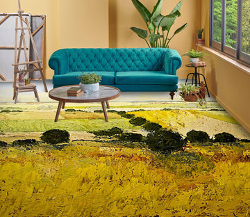 3D Golden Grass 9521 Allan P. Friedlander Floor Mural