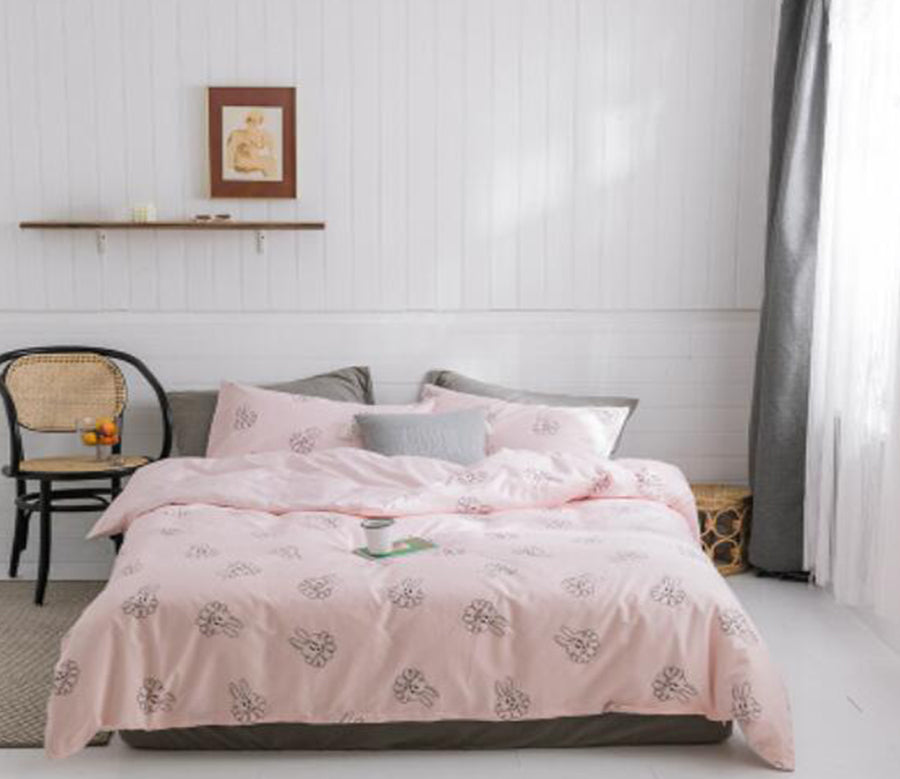 3D Pink 40112 Bed Pillowcases Quilt