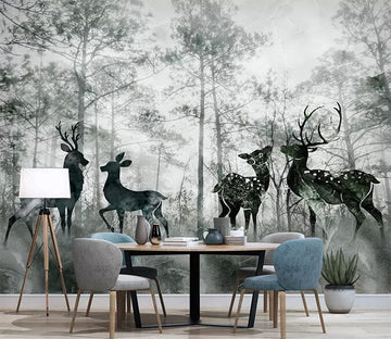 3D Forest Fawn 2528 Wall Murals Wallpaper AJ Wallpaper 2 
