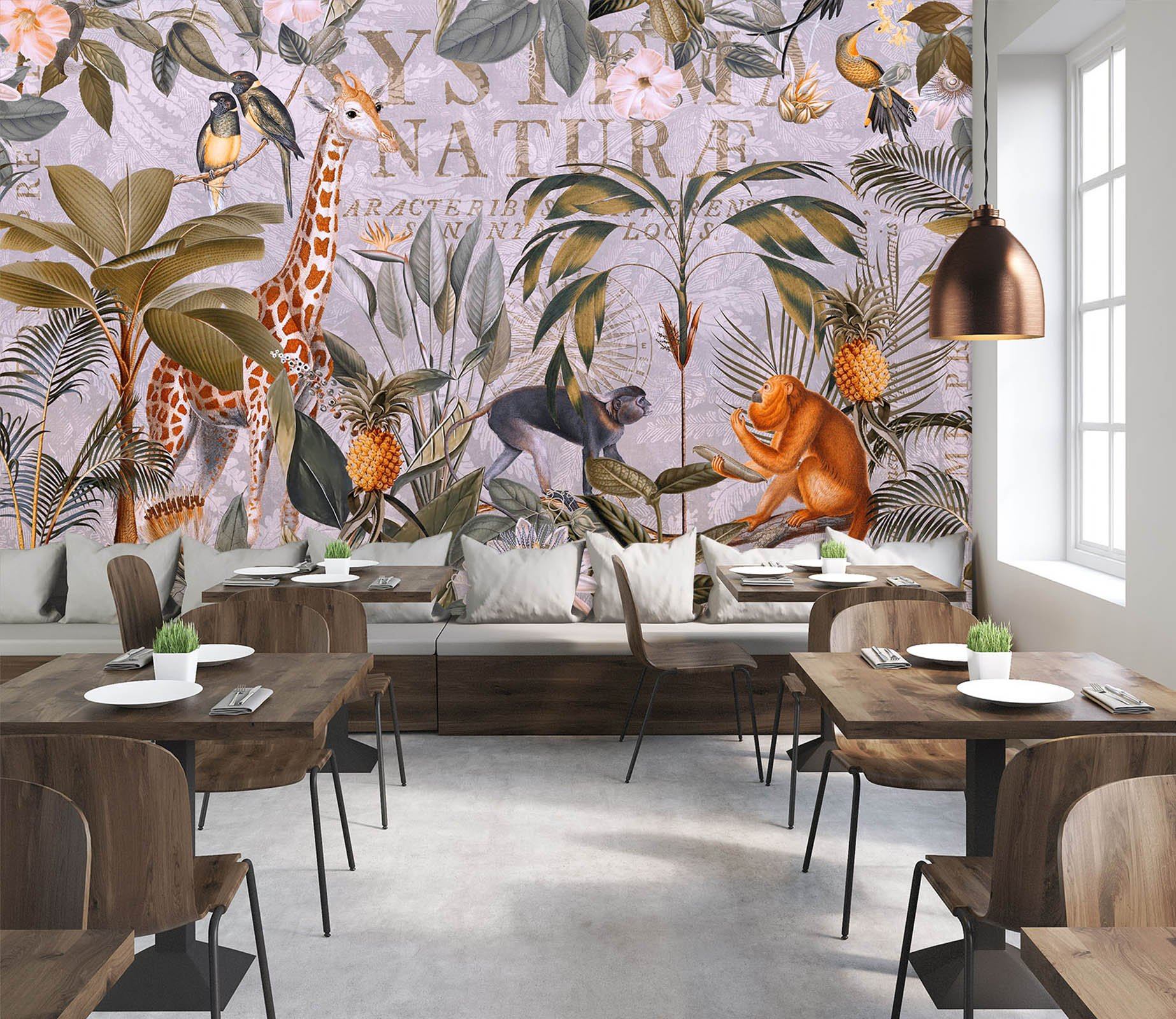 3D Animal Forest 1429 Andrea haase Wall Mural Wall Murals Wallpaper AJ Wallpaper 2 