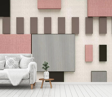 3D Pink Planks WC597 Wall Murals