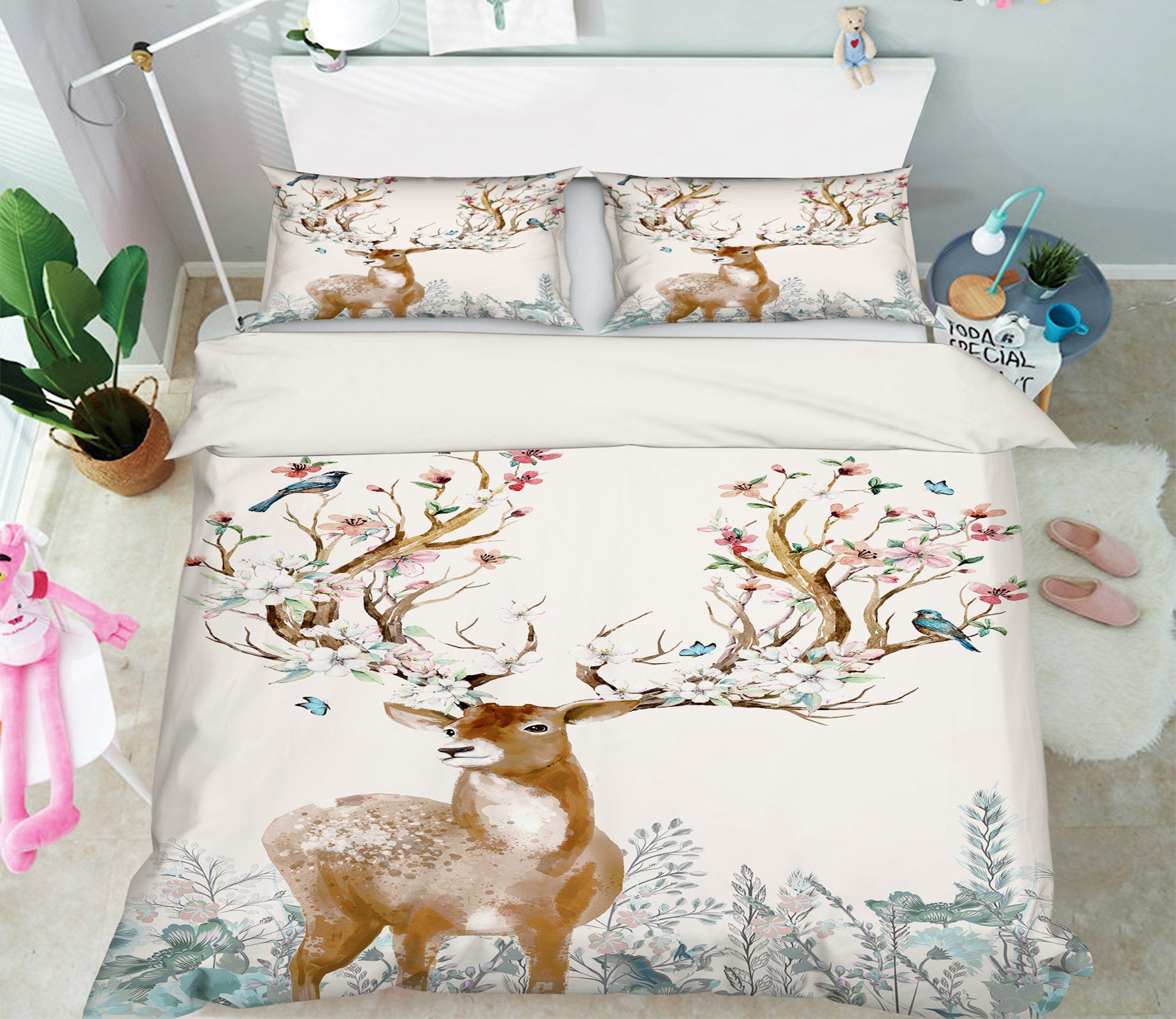 3D Deer 13139 Bed Pillowcases Quilt