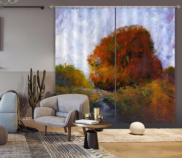 3D Forest River 202 Michael Tienhaara Curtain Curtains Drapes Curtains AJ Creativity Home 