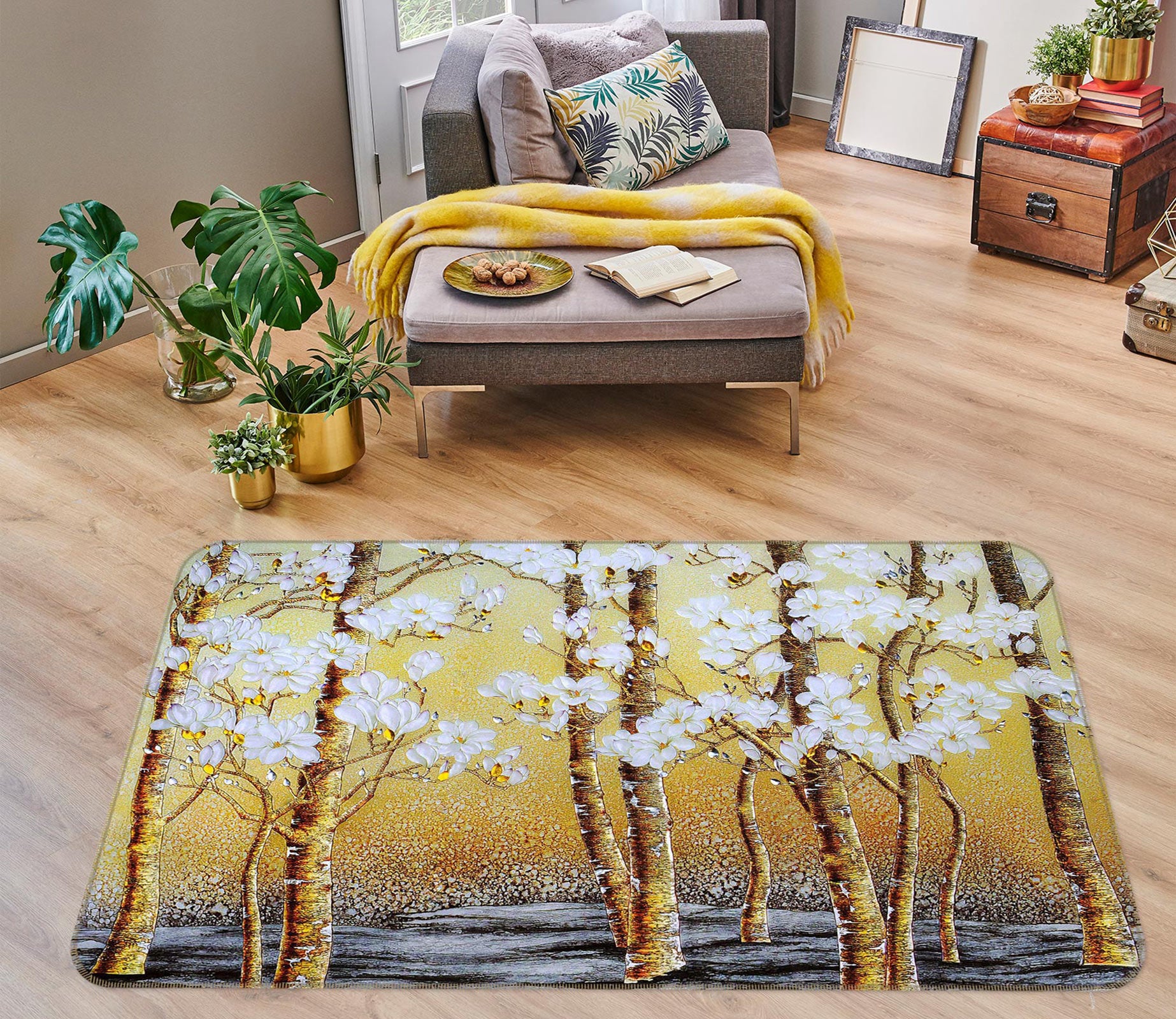 3D Forest 76044 Non Slip Rug Mat